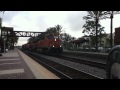 BNSF Train 7425 Light Power Move Ment Is Going Through Foullerton