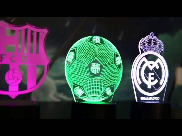 Vídeo relacionado con Lámpara LED de fútbol 3D Betis Gifts Lámpara de Betis Regalos Padre Amigos Comunión Niños Adultos Fútbol Regalos Comunión Niño