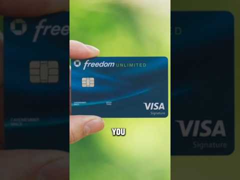 The chase freedom unlimited credit card is the perfect beginner credit card. full video on channel!