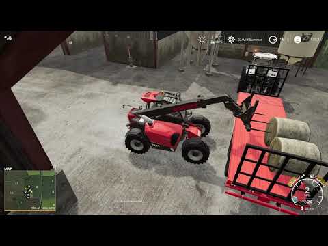 BALE CARTING AND STACKING HAY. Farming Simulator 19 Timelapse - Dalton Valley Farm Seasons FS19 Ep 1