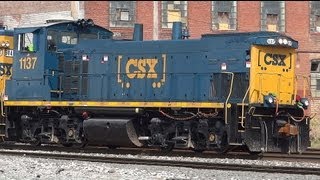 preview picture of video 'CSX Shoving Around Bailey's'