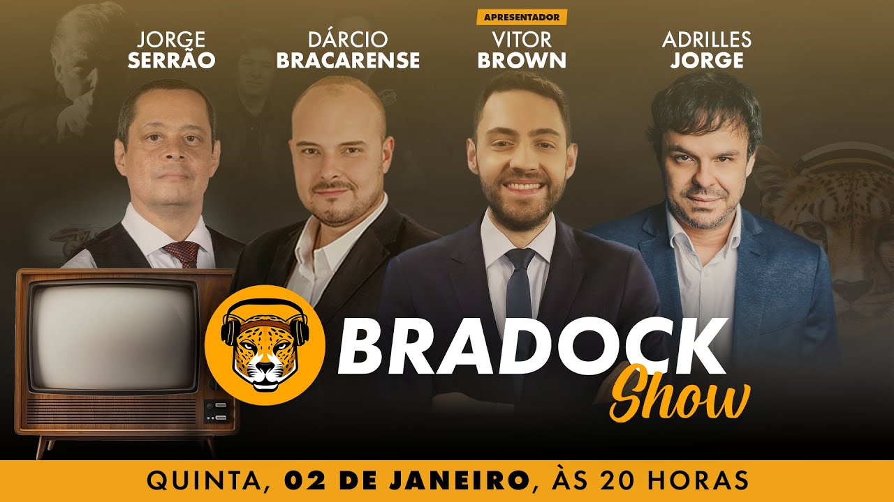 Bradock Show 02/01/25 - Vitor Brown, Jorge Serrão, Dárcio Bracarense e Adrilles Jorge