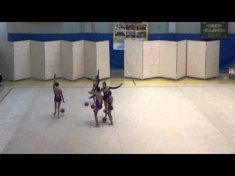 Narva PSK Fouette noorteklass Ida Virumaa MV 2013 iluvõimlemises 1 katse