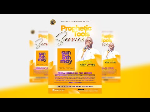 WELCOME TO OUR SUNDAY ANOITING OIL SERVICE WITH PROPHET ALLAN JOMBA 05.05.2024