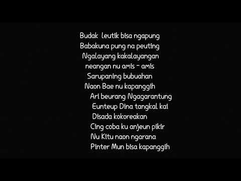 PUPUH KINANTI ( Budak leutik bisa ngapung )