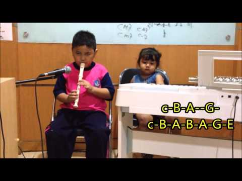 Learning Bock Flute for Beginner (Wiz Khalifa-See you again Easy version) - Sammy Part 3