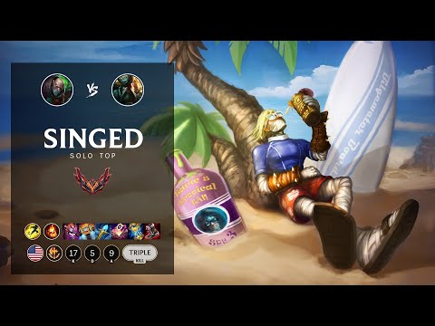 Singed Top vs Gangplank - NA Grandmaster Patch 12.12