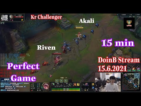 DoinB Stream - Akali vs Riven midlane in Kr Challenger
