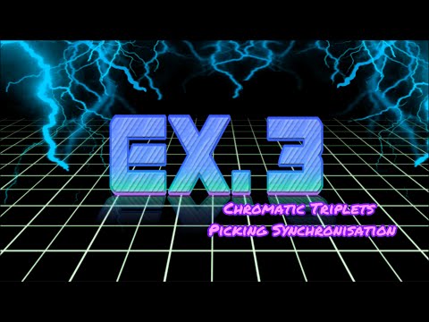 Lead Guitar Exercise #3 - Chromatic Triplets Picking Synchronisation