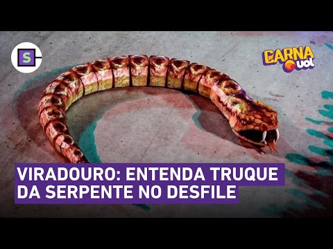 Carnaval 2024: Serpente da Viradouro não era um robô: veja vídeo e entenda o segredo