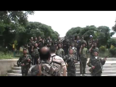 إعلان تشكيل كتيبة 24 م د في مدينة الرستن في حمص