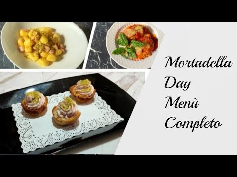 MORTADELLA DAY MENU COMPLETO ....ANTIPASTO PRIMO PIATTO SECONDO PIATTO NON MOLTO LEGGERO MA BUONO 😜