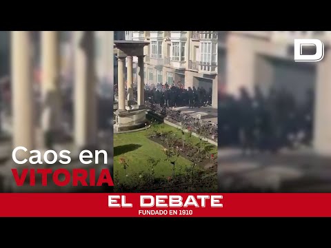 Veinte detenidos y varios heridos al enfrentarse en Vitoria abertzales y miembros de la Falange