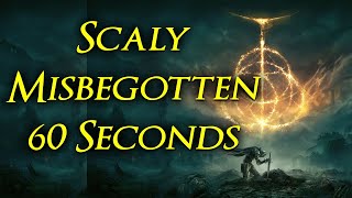 Elden Ring Boss In 60 Seconds - Scaly Misbegotten | Elden Ring Boss Shorts #shorts