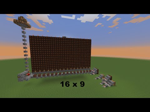 ndgo - How to make a Minecraft Redstone Lamp Screen & Control Every Pixel at Any Size