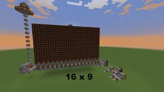 How to make a Minecraft Redstone Lamp Screen & Control Every Pixel at Any Size