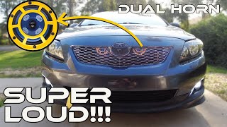 INSTALLING “HELLA” HORNS IN MY COROLLA!