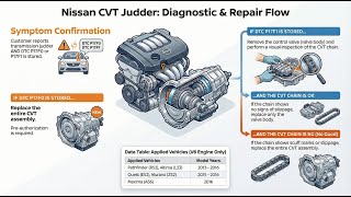 Nissan V6 CVT Judder Fix: P17F0 vs. P17F1 Diagnosis & Chain Inspection (TSB NTB15-015e)