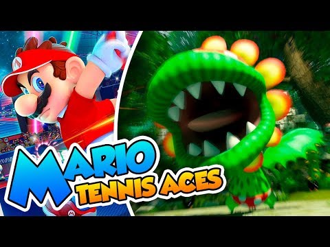 ¡El ataque de la Floropiraña! - #02 - Mario Tennis Aces en Español  (Switch) DSimphony