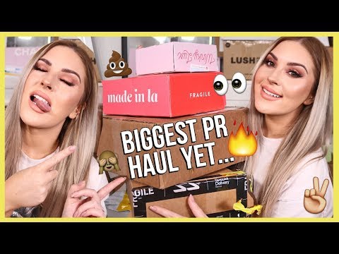 My BIGGEST PR Unboxing Haul Ever... wow 😅💸 & GIVEAWAY!
