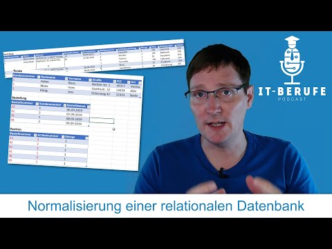 Normalisierung einer relationalen Datenbank - Normalformen 1 bis 3