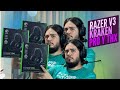 CON SISTEMA THX ESTOS AUDIFONOS SON POTENCIA BRUTA RAZER KRAKEN V3 PRO