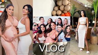 VLOG I Go To LA, Twin Baby Shower & Dinner With The Girls!