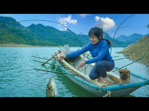 Lake Fishing with a DIY Bamboo Rod: Catching Carp the Traditional Way
