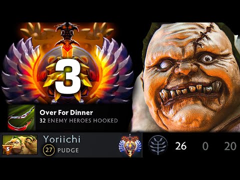 🔥 When Rank 3 Plays Pudge Carry In 7.34b 🔥 Sick Performance — 96.69% Hooks & 26/0 | Pudge Official