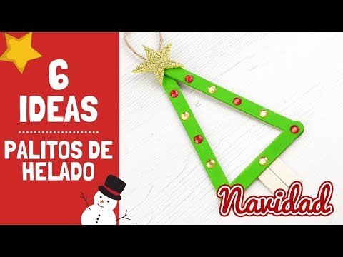 Ideas fáciles para Navidad con palitos de helado