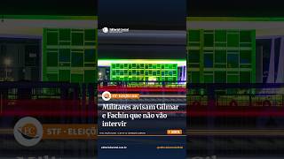 MILITARES AVISAM O STF: NÃO CONTEM CONOSCO SE ABRIR CRISE
