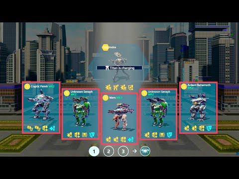 War Robots: Level doesn't matter | Mars, Seraph, Behemoth, Fenrir | WR Gameplay