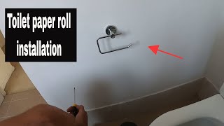How to install a toilet paper roll holder