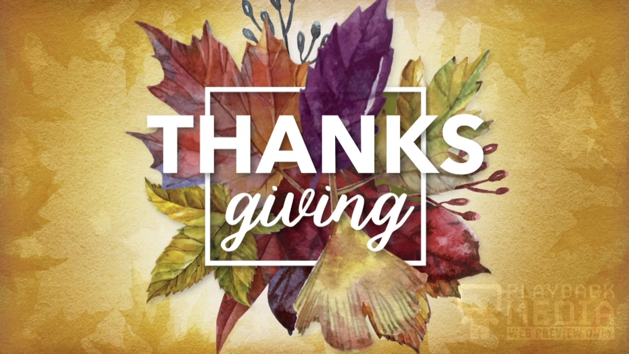 Thanksgiving Centerpiece Church Motion Background