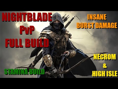 ESO Stamina Nightblade PvP Build INSANE Damage! Necrom & High Isle