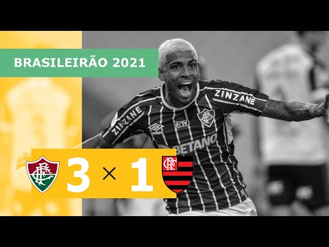Fluminense 3 x 1 Flamengo - Gols - 23/10 - Brasileirão 2021
