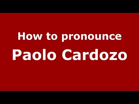 How to pronounce Paolo Cardozo (Spanish/Argentina) - PronounceNames.com