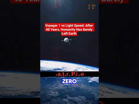 🚀 Voyager 1 vs Light Speed 🌌48 Years in Space… #shorts #shortsfeed #space #voyager1 #facts