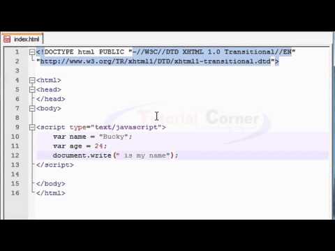 Javascript Video Tutorial 5 Using Variables With Strings