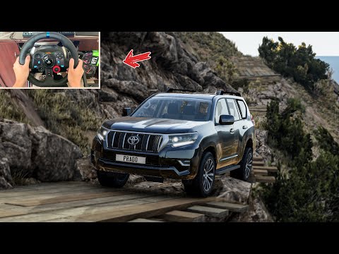 BeamNG Drive - Toyota Land Cruiser Prado - OFF ROAD | Logitech g29 gameplay