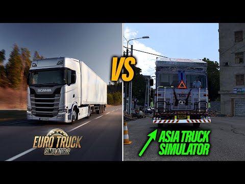 Euro Trucks Simulator 2  vs Asia Truck Simulator | ETS2 vs ATS