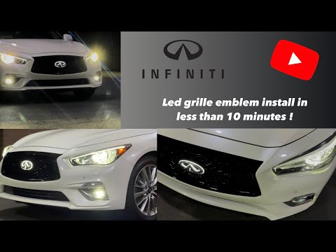 Infinity Q50 LED Light Up Grille Emblem Install