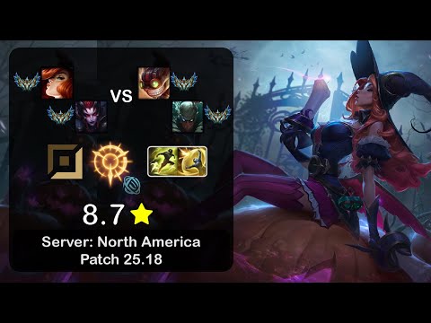 Miss Fortune ADC + Elise vs Ziggs + Pyke - NA Challenger - Patch 25.18