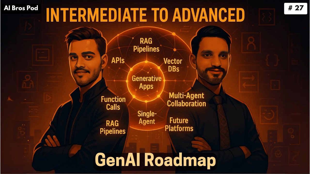 Become an Advanced AI Engineer in 10 Weeks : Generative AI Roadmap ! | AI Bros Pod Live EP 27