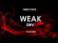 Weak | SWV karaoke