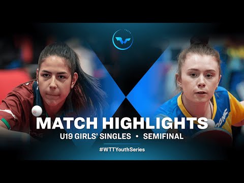Jamila Laurenti vs Anastasiya Dymytrenko | WTT Youth Contender Havirov | U19 GS SF