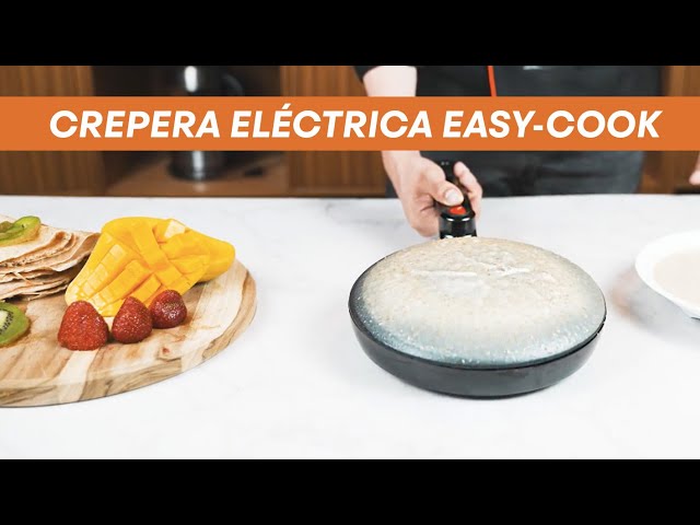 Vídeo relacionado con SNAILAR Crepera, 800W Crepera Electrica con Mango, Revestimiento Antiadherente, Superficie Calentada de 20 cm de Diámetro, Incluye Cuenco de Comida, Fácil de Manejar y de Limpiar