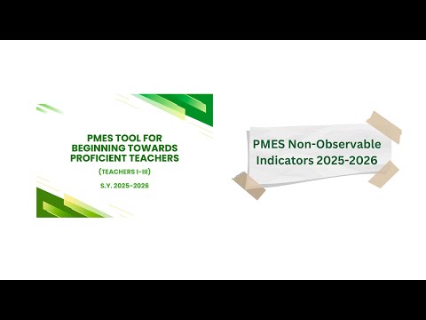 PMES NON-CLASSROOM OBSERVABLE INDICATORS S.Y. 2025-2026 FOR TI - TIII W/ CLEAR EXPLANATION & SAMPLES