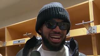Karl Anthony Towns PostGame Interview | New York Knicks vs Toronto Raptors
