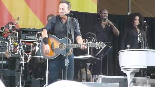 Bruce Springsteen - Intro to How Can A Poor Man Stand Such Times - New Orleans Jazz Fest - 4/29/12